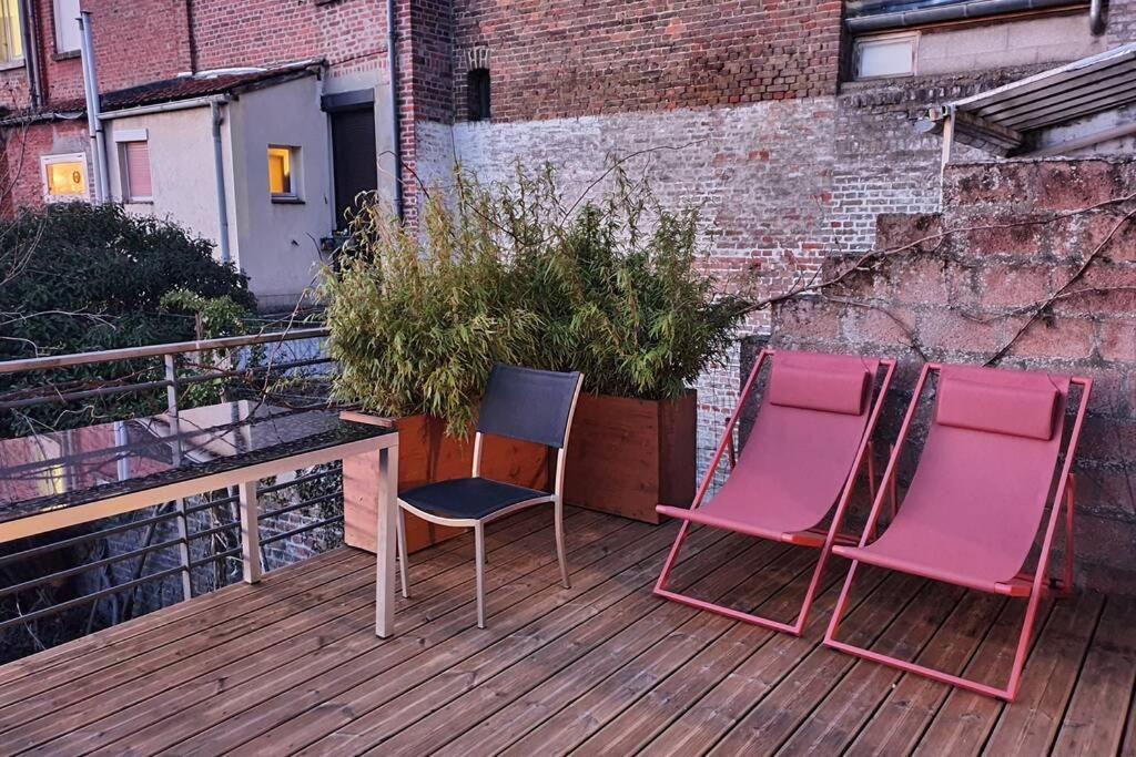 Maison Famille-Confort-Terrasse Jardin-Vue Cathedrale Amiens Dış mekan fotoğraf