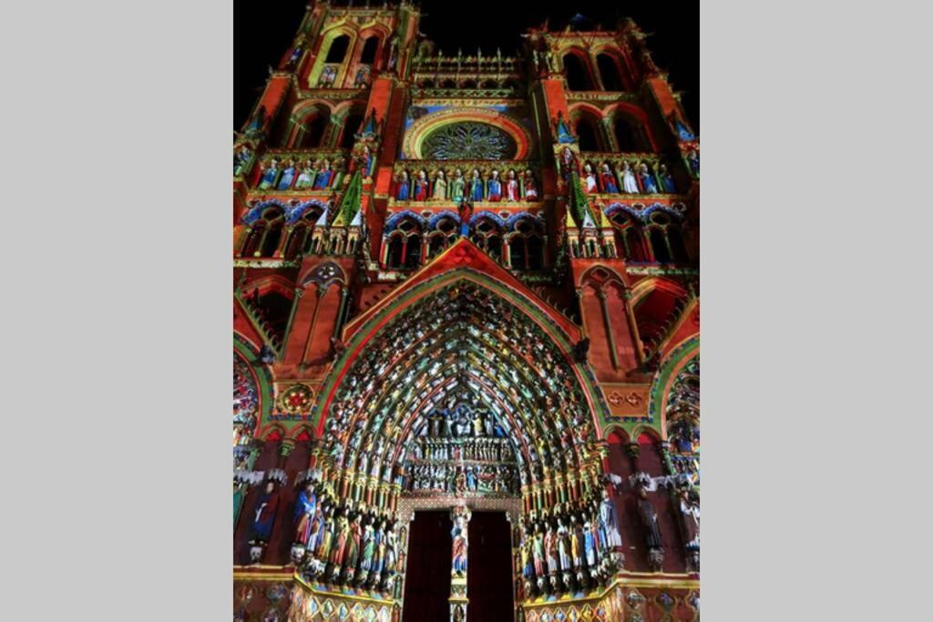 Maison Famille-Confort-Terrasse Jardin-Vue Cathedrale Amiens Dış mekan fotoğraf